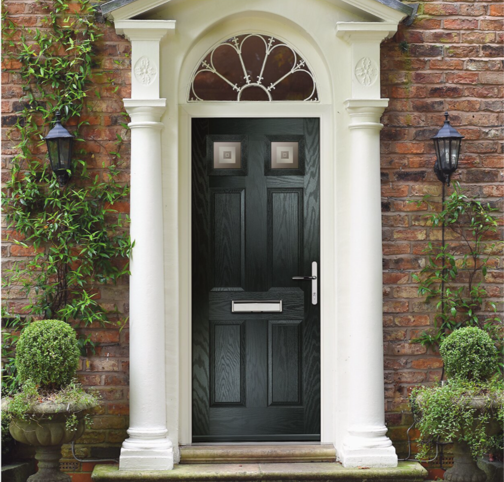 Colour and glass options for DoorCo composite doors