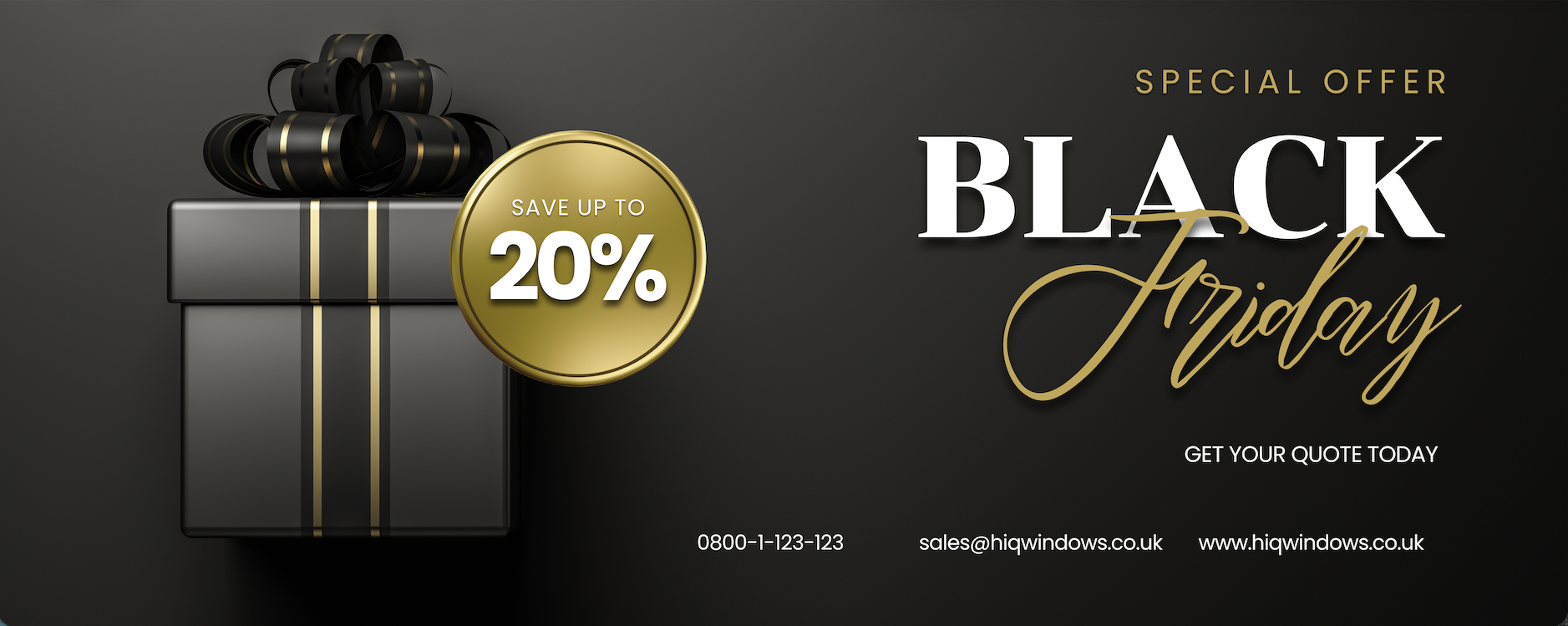 Black Friday sale on windows, doors and roof lanterns at HI Q WINDOWS