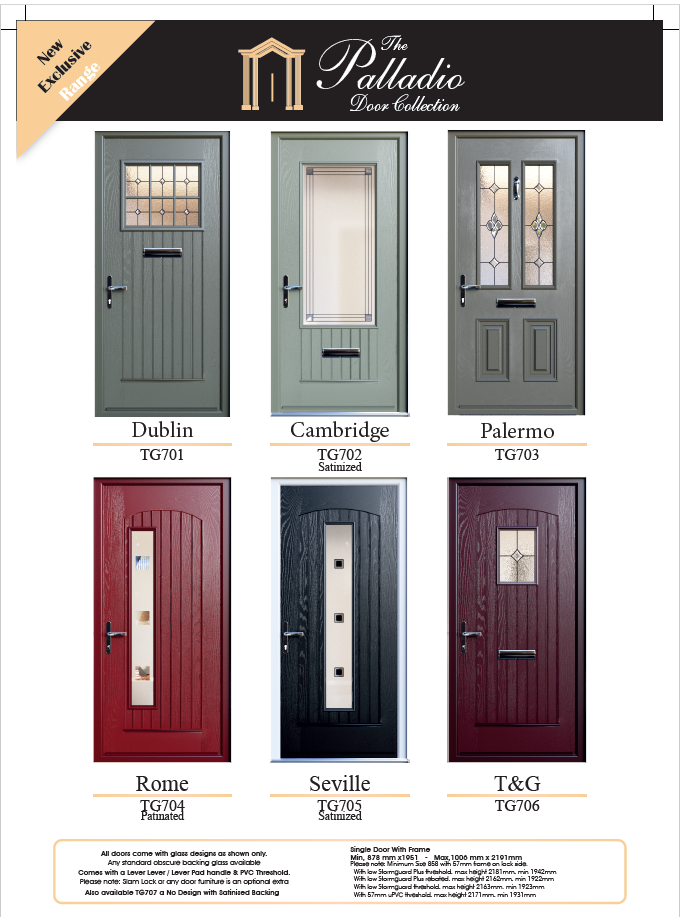 Palladio Exclusive Range six door designs
